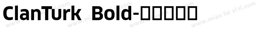 ClanTurk Bold字体转换